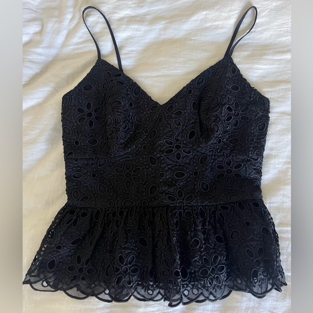 Express Black Eyelet Lace Camisole